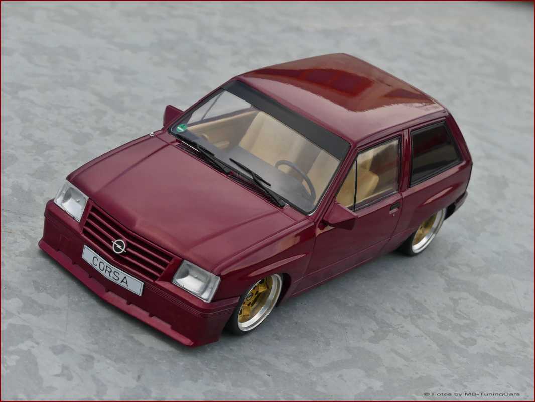 1:18 Opel Corsa A Sprint SR 1983 DunkelRot = inkl OVP